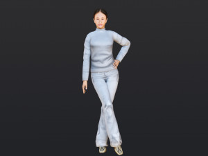 Woman 15 With 52 Animations 32 Morphs 3D 모델
