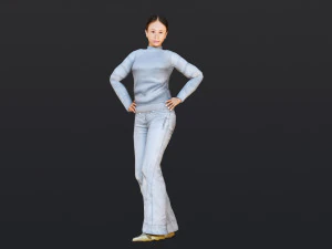 Woman 15 With 52 Animations 32 Morphs 3D Model