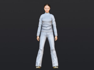 Woman 15 With 52 Animations 32 Morphs 3D 모델