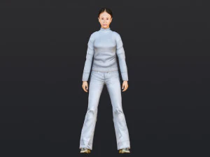 Woman 15 With 52 Animations 32 Morphs 3D Model