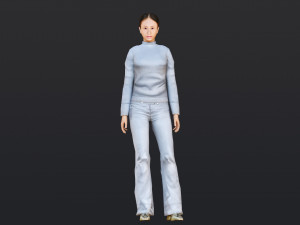 Woman 15 With 52 Animations 32 Morphs 3D 모델