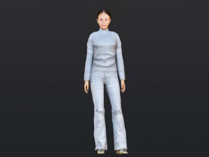 Woman 15 With 52 Animations 32 Morphs 3D Model