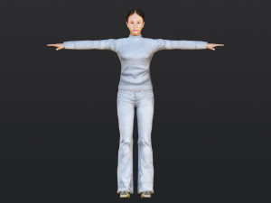 Woman 15 With 52 Animations 32 Morphs 3D 모델