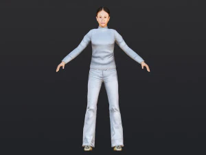 Woman 15 With 52 Animations 32 Morphs 3D Model