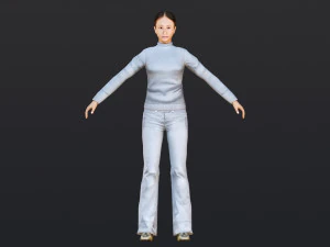 Woman 15 With 52 Animations 32 Morphs 3D Model