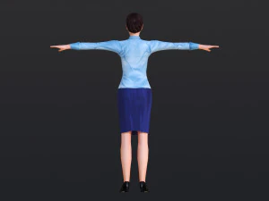 Woman 16 With 52 Animations 32 Morphs 3D Model