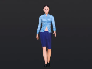 Woman 16 With 52 Animations 32 Morphs 3D Model
