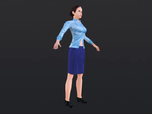 Woman 16 With 52 Animations 32 Morphs 3D Model