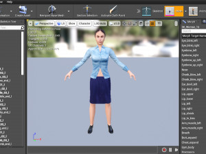 Woman 16 With 52 Animations 32 Morphs 3D Модель