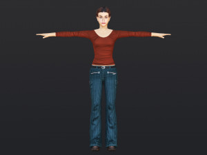 Woman 17 With 52 Animations 32 Morphs Modelo 3D