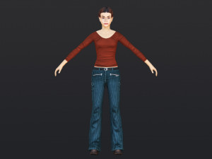 Woman 17 With 52 Animations 32 Morphs Modelo 3D