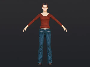 Woman 17 With 52 Animations 32 Morphs 3D Model
