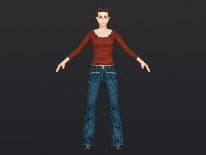 Woman 17 With 52 Animations 32 Morphs Modelo 3D