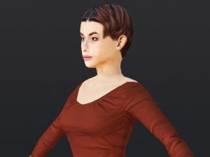 Woman 17 With 52 Animations 32 Morphs 3D Model