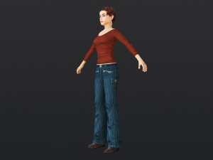 Woman 17 With 52 Animations 32 Morphs Modelo 3D