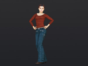 Woman 17 With 52 Animations 32 Morphs Modelo 3D