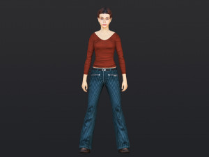 Woman 17 With 52 Animations 32 Morphs Modelo 3D