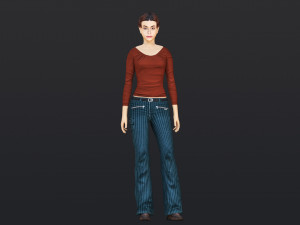 Woman 17 With 52 Animations 32 Morphs Modelo 3D