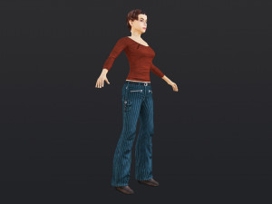 Woman 17 With 52 Animations 32 Morphs Modelo 3D