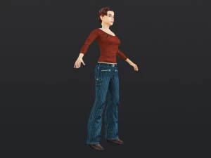 Woman 17 With 52 Animations 32 Morphs 3D Model