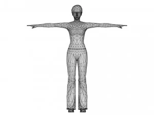 Woman 17 With 52 Animations 32 Morphs 3D Model
