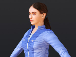 Woman 18 With 52 Animations 32 Morphs 3D Model
