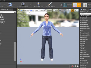Woman 18 With 52 Animations 32 Morphs 3D Model