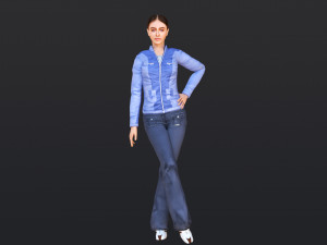 Woman 18 With 52 Animations 32 Morphs 3D Model
