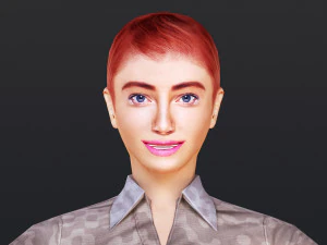 Woman 19 With 52 Animations 32 Morphs 3D Model