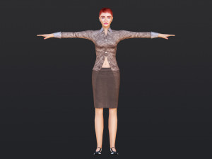 Woman 19 With 52 Animations 32 Morphs 3D Model
