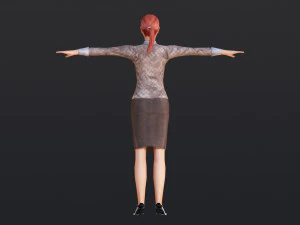 Woman 19 With 52 Animations 32 Morphs 3D Model