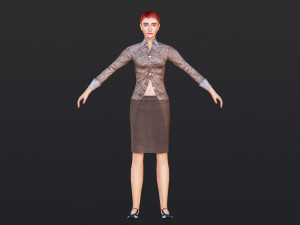 Woman 19 With 52 Animations 32 Morphs 3D Model