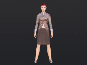 Woman 19 With 52 Animations 32 Morphs 3D Model