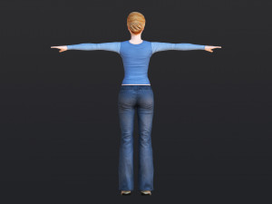 Woman 20 With 52 Animations 32 Morphs 3D Model