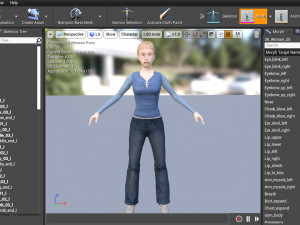 Woman 20 With 52 Animations 32 Morphs 3D Model