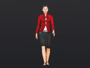 Woman 11 To 15 With 52 Animations 32 Morphs 3D Model