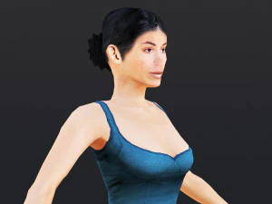 Woman 11 To 15 With 52 Animations 32 Morphs 3D Model