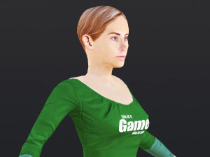 Woman 11 To 15 With 52 Animations 32 Morphs 3D Model