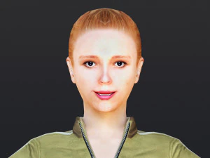 Woman 11 To 15 With 52 Animations 32 Morphs 3D Model