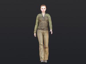 Woman 11 To 15 With 52 Animations 32 Morphs Model 3D