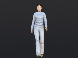 Woman 11 To 15 With 52 Animations 32 Morphs Model 3D