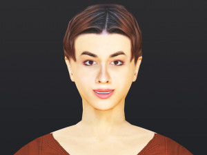 Woman 16 To 20 With 52 Animations 32 Morphs 3D Модель