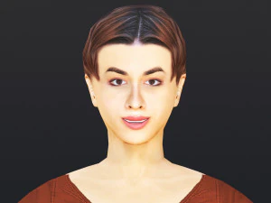 Woman 16 To 20 With 52 Animations 32 Morphs 3D Model