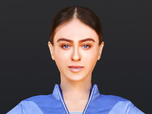 Woman 16 To 20 With 52 Animations 32 Morphs 3D Model