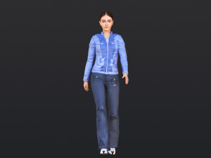 Woman 16 To 20 With 52 Animations 32 Morphs 3D Модель