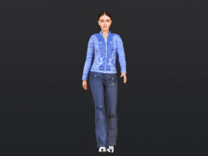 Woman 16 To 20 With 52 Animations 32 Morphs 3D Model