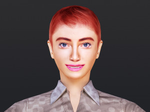 Woman 16 To 20 With 52 Animations 32 Morphs 3D Модель