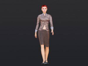Woman 16 To 20 With 52 Animations 32 Morphs 3D Модель