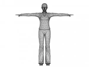 Woman 16 To 20 With 52 Animations 32 Morphs 3D Model