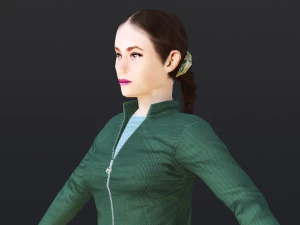 Woman 21 With 52 Animations 32 Morphs 3D Model